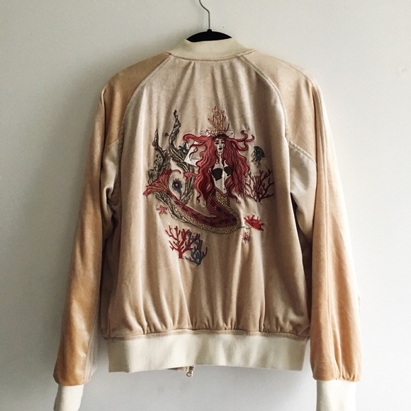 silence + noise Jackets & Blazers - Silence + Noise velvet bomber jacket
